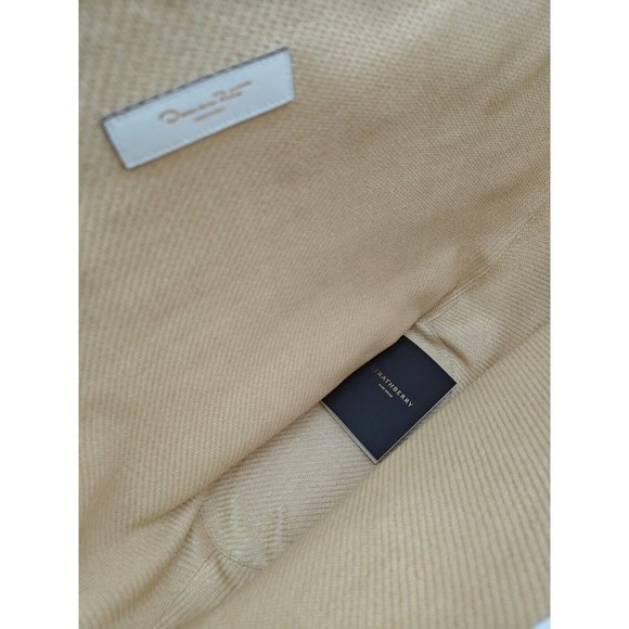 OSCAR DE LA RENTA tulip raffia large tote + Dust bag --NATURAL/WHITE - Picture 7 of 13